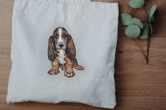 Basset Hound Puppy Embroidery Design Review