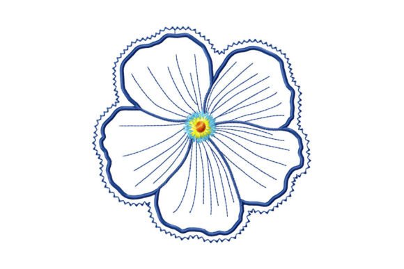 Blue Flower Applique: A Seasonal Gem for Holiday Creations