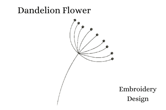 Dandelion Flower Embroidery Review for Seasonal Sellers