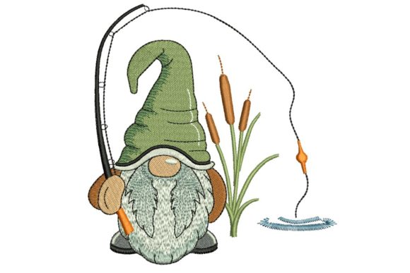 Fishing Gnome Embroidery Design Review