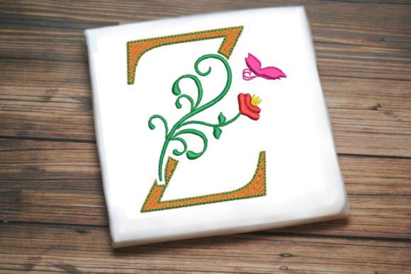 Floral Letter Z with Butterfly Embroidery Review