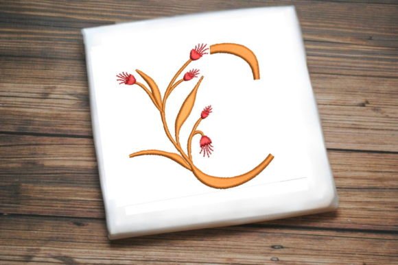 Floral Monogram Letter C Review