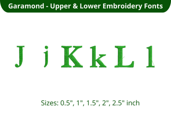 Garamond Font JKL Review for Seasonal Embroidery