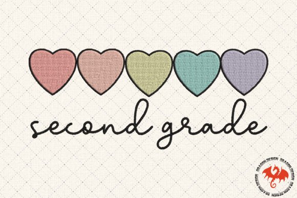 Heart Second Grade Review for Merch