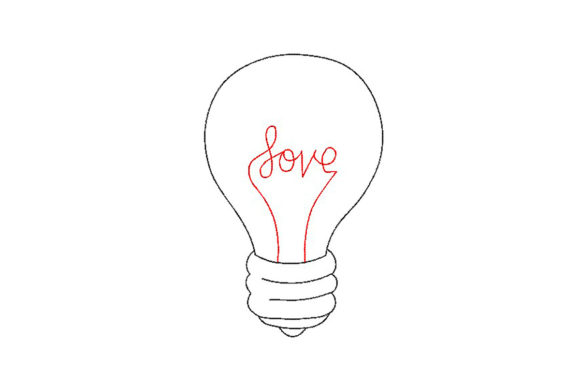 Light Bulb with Love Embroidery Review