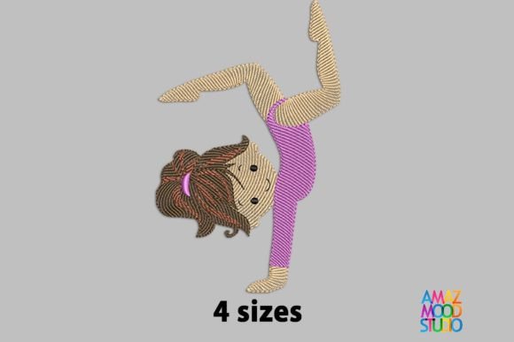 Little Girl Acrobat Gymnast Embroidery Review
