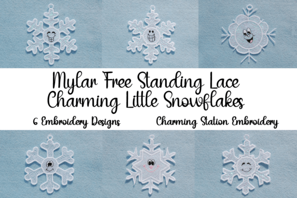 Mylar FSL Charming Little Snowflakes