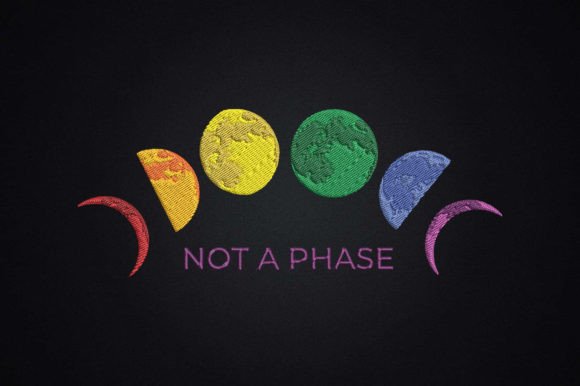 Not a Phase Moon LGBT Gay Lesbian Pride