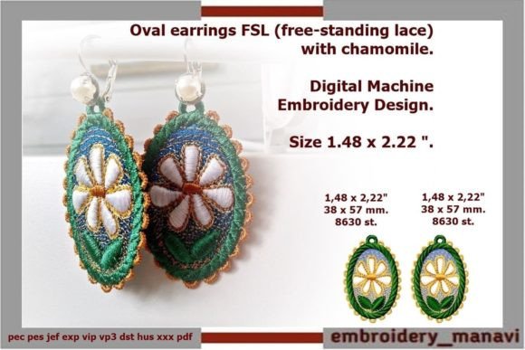 Oval FSL Earrings Chamomile Review