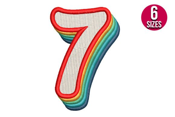Retro Number Seven Embroidery Review
