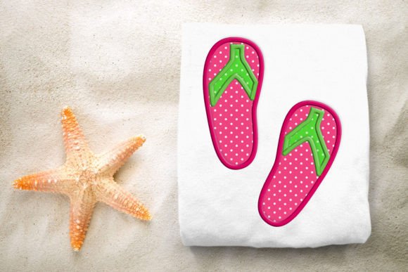 Summer Flip Flop Applique Review for Custom Gifts