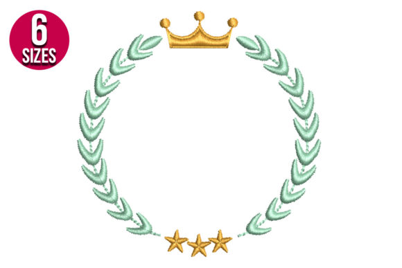 Wreath with Crown Embroidery Review